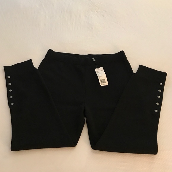 AKRIS KNIT LEGGINGS WOOL/SILK NWT - Picture 1 of 13